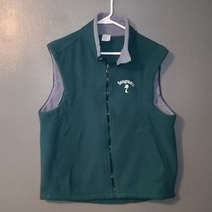 Vintage Seagrams 7 Vest green and Grey sz M